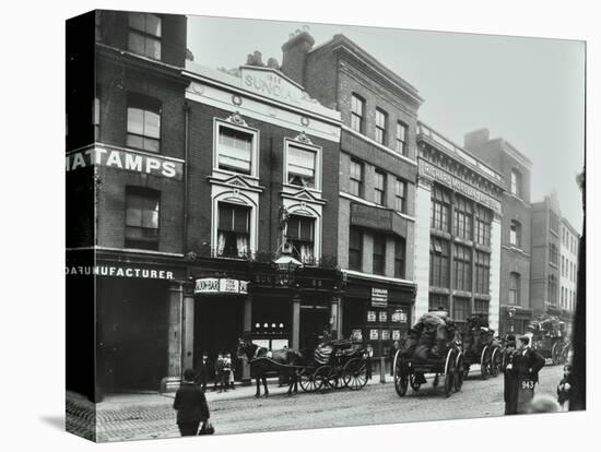 Carts Outside the Sundial Public House, Goswell Road, London, 1900-null-Premier Image Canvas