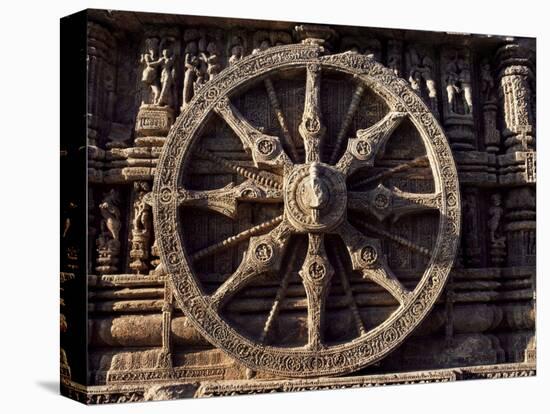 Carved Chariot Wheel, Sun Temple Dedicated to the Hindu Sun God Surya, Konarak, Orissa State-John Henry Claude Wilson-Premier Image Canvas