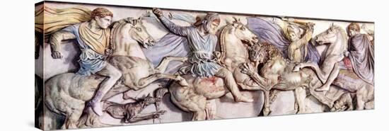 Carvings on Sarcophagus of Alexander the Great Representing Wishes For Tolerance Between Peoples-null-Premier Image Canvas