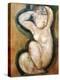 Caryatid-Amedeo Modigliani-Stretched Canvas