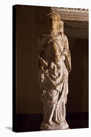 Caryatids, Detail of Funeral Monument of Margaret of Durazzo, 1412-null-Premier Image Canvas