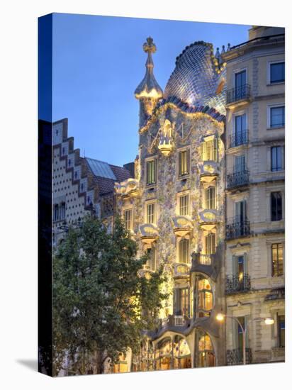 Casa Batllo (By Gaudi), Passeig De Gracia, Barcelona, Spain-Jon Arnold-Premier Image Canvas