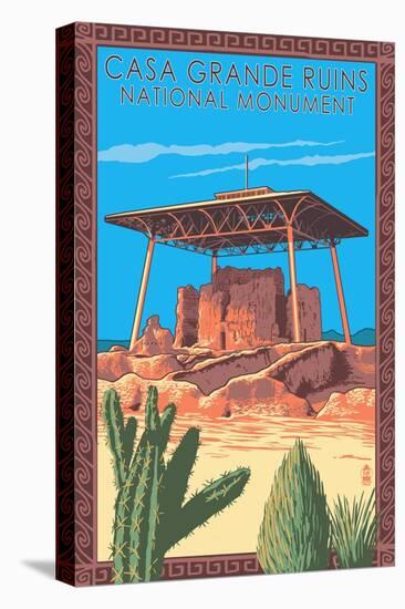 Casa Grande Ruins National Monument - Arizona-Lantern Press-Stretched Canvas