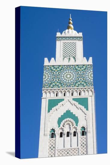 Casablanca, Morocco, Exterior Steeple Famous Hassan II Mosque-Bill Bachmann-Premier Image Canvas