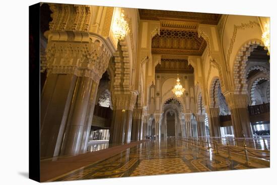 Casablanca, Morocco Interior Famous Hassan II Mosque-Bill Bachmann-Premier Image Canvas