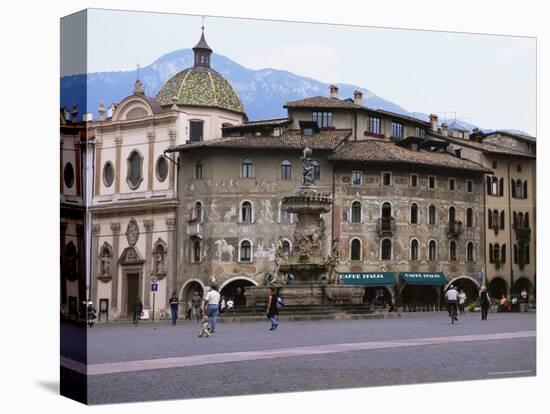 Case Cazuffi-Rella, in Piazza Duomo, Trento, Trentino, Italy-Michael Newton-Premier Image Canvas