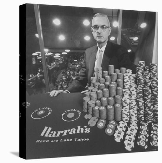 Casino and Night Club Owner William Harrah at Table-Nat Farbman-Premier Image Canvas