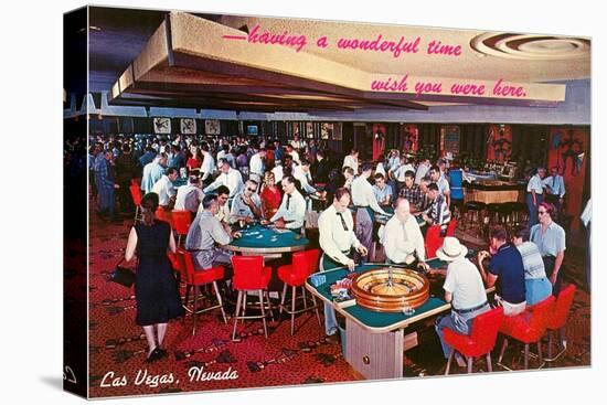 Casino Scene in Las Vegas, Nevada-null-Stretched Canvas