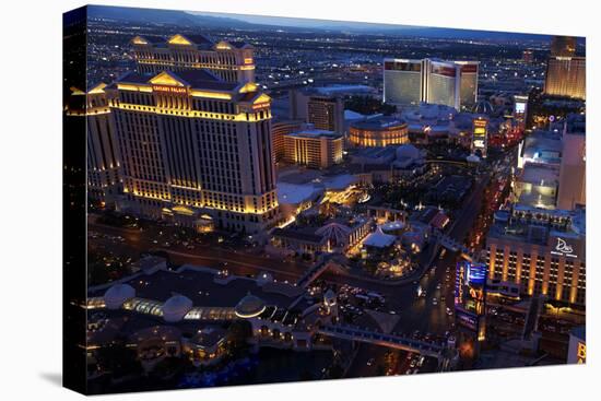 Casinos and Hotels Line the Vegas Strip, Las Vegas, Nevada-David Wall-Premier Image Canvas