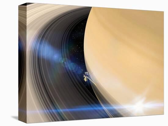 Cassini's Grand Finale at Saturn-null-Premier Image Canvas