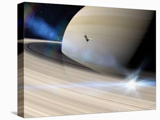 Cassini's Grand Finale at Saturn-null-Premier Image Canvas