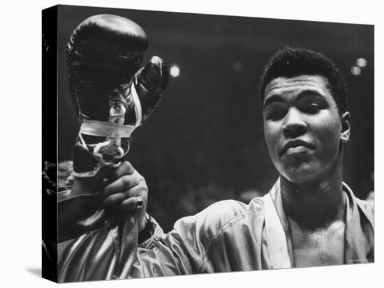 Cassius Clay After Defeating Doug Jones in Close Heavyweight Bout, in Madison Square Garden-George Silk-Premier Image Canvas