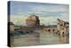 Castel Sant' Angelo and the River Tiber, Rome-Jean-Baptiste-Camille Corot-Premier Image Canvas