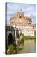 Castel Sant'Angelo, Ponte Sant'Angelo and Tiber River, UNESCO World Heritage Site, Rome, Lazio-Nico Tondini-Premier Image Canvas
