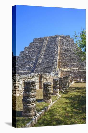 Castillo De Kukulcan, Mayapan, Mayan Archaeological Site, Yucatan, Mexico, North America-Richard Maschmeyer-Premier Image Canvas