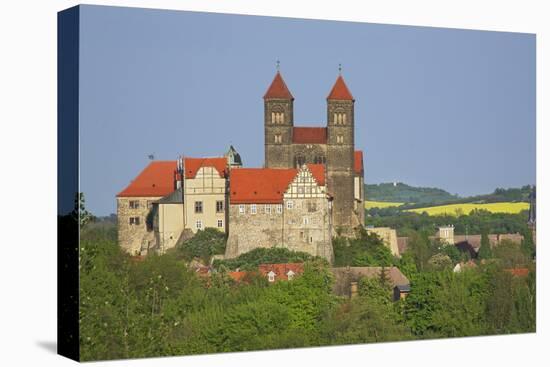 Castle and Collegiate Church St. Servatius in Quedlinburg in Saxony-Anhalt-Uwe Steffens-Premier Image Canvas