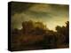 Castle at Twilight, 1640-Rembrandt van Rijn-Premier Image Canvas