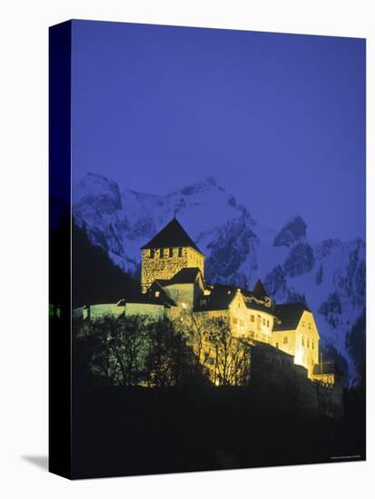 Castle at Vaduz, Liechtenstein-Walter Bibikow-Premier Image Canvas