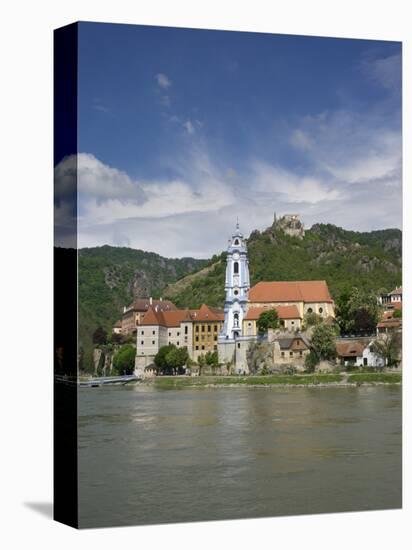 Castle, Danube River, Durnstein, Wachau Valley, Austria-Jim Engelbrecht-Premier Image Canvas