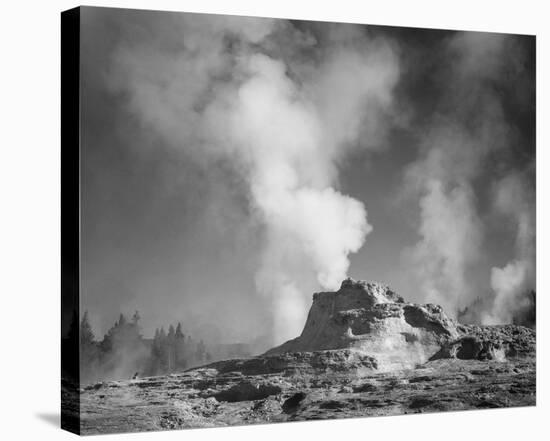 Castle Geyser Cove, Yellowstone National Park, Wyoming, ca. 1941-1942-Ansel Adams-Stretched Canvas