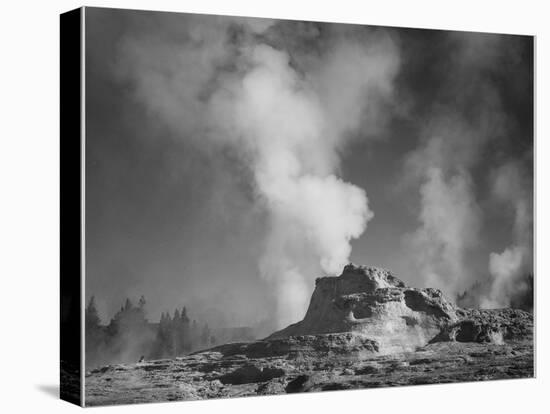Castle Geyser Cove Yellowstone National Park Wyoming, Geology, Geological 1933-1942-Ansel Adams-Stretched Canvas