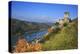 Castle Gutenfels High Above the Rhine, Autumn, on the Bottom Left the Town Kaub-Uwe Steffens-Premier Image Canvas