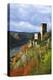 Castle Gutenfels High Above the Rhine, Autumn, on the Bottom Left the Town Kaub-Uwe Steffens-Premier Image Canvas