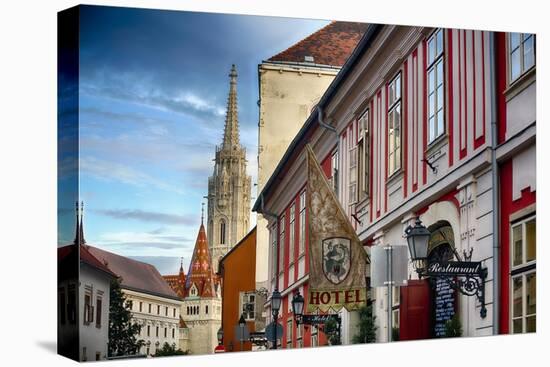 Castle Hill Street Scene I Budapest, Hungary-George Oze-Premier Image Canvas