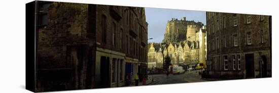 Castle in a City, Edinburgh Castle, Edinburgh, Scotland-null-Stretched Canvas