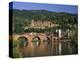 Castle, Neckar River and Alte Bridge, Heidelberg, Baden Wurttemberg, Germany, Europe-Gavin Hellier-Premier Image Canvas