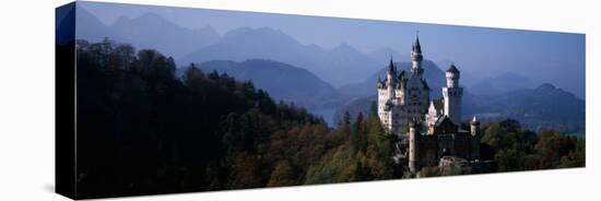 Castle on a Hill, Neuschwanstein Castle, Bavaria, Germany-null-Premier Image Canvas