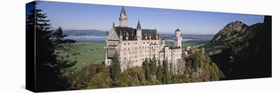 Castle on a Mountain, Bavaria, Germany-null-Premier Image Canvas