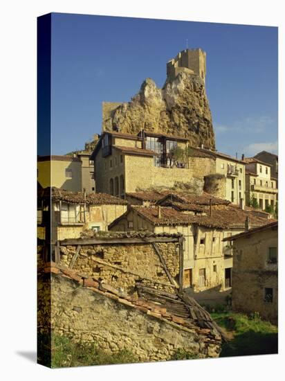 Castle on Skyline and Village Houses, Frias, Castile Leon, Spain, Europe-Michael Busselle-Premier Image Canvas