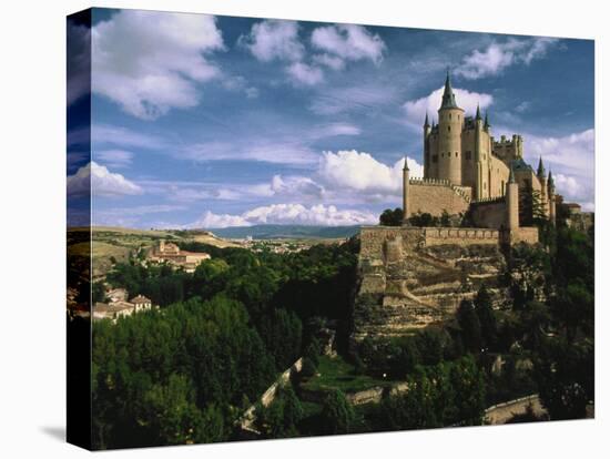 Castle, Spain-Mitch Diamond-Premier Image Canvas