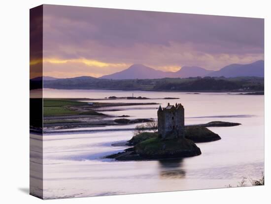 Castle Stalker at Sunset, Loch Linnhe, Argyll, Scotland-Nigel Francis-Premier Image Canvas