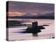 Castle Stalker on Loch Linnhe, Silhouetted at Dusk, Argyll, Scotland, United Kingdom, Europe-Nigel Francis-Premier Image Canvas