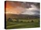 Castlerigg Stone Circle at Sunset, Keswick, Lake District National Park, Cumbria, England-null-Premier Image Canvas