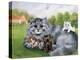 Cat and Her Kittens-Louis Wain-Premier Image Canvas