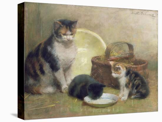 Cat and Kittens, 1889-Walter Frederick Osborne-Premier Image Canvas