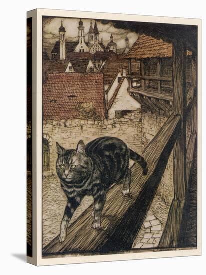 Cat and Mouse-Arthur Rackham-Premier Image Canvas