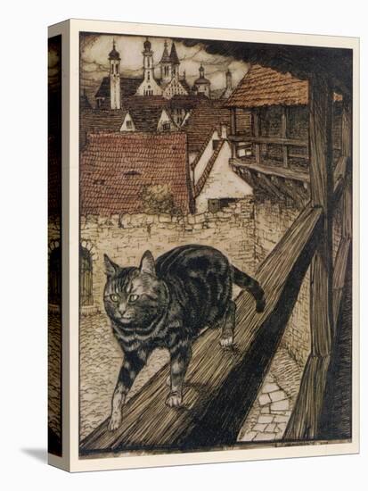 Cat and Mouse-Arthur Rackham-Premier Image Canvas