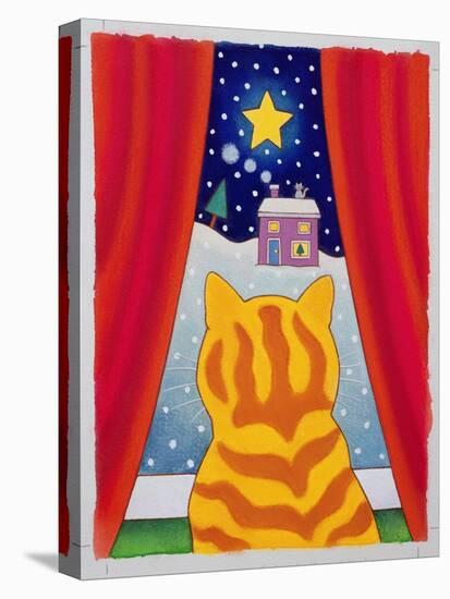 Cat at the Window-Cathy Baxter-Premier Image Canvas