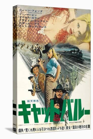 Cat Ballou, Japanese Movie Poster, 1965-null-Stretched Canvas