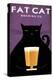 Cat Brewing no Words-Ryan Fowler-Stretched Canvas