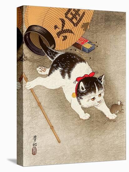 Cat Catching Mouse-Koson Ohara-Premier Image Canvas