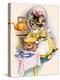 Cat Cooking a Pie-null-Premier Image Canvas