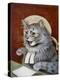 Cat Dressed as a Judge-Louis Wain-Premier Image Canvas