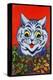 Cat in Holly-Louis Wain-Premier Image Canvas