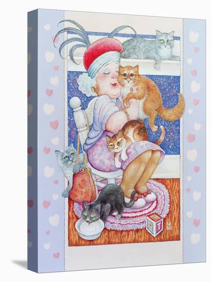 Cat Lady 2-Bill Bell-Premier Image Canvas