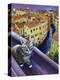 Cat of Venice (Chat de Venise)-Isy Ochoa-Premier Image Canvas